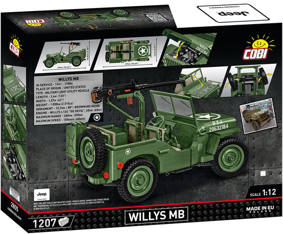COBI 2805 Willys MB & M2 Gun