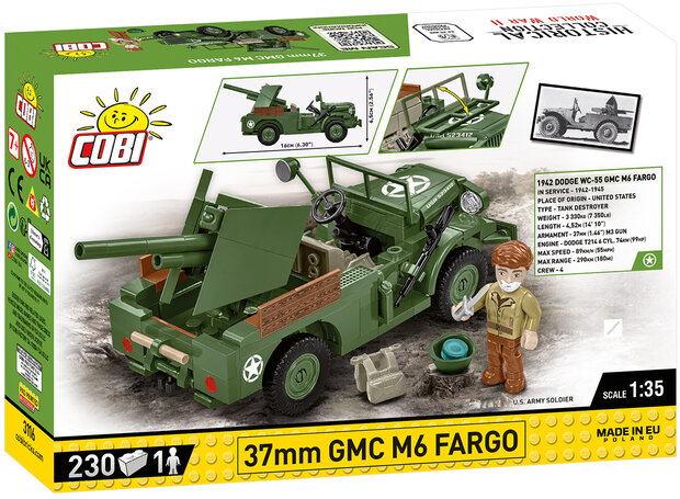 COBI 3116 37mm GMC M6 Fargo