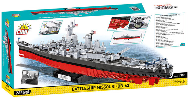 COBI 4837 Battleship USS Missouri BB-63