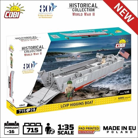 COBI 4849 LCVP- Higgins Boat
