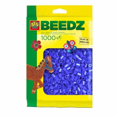 Strijkkralen donkerblauw 1000 stuks