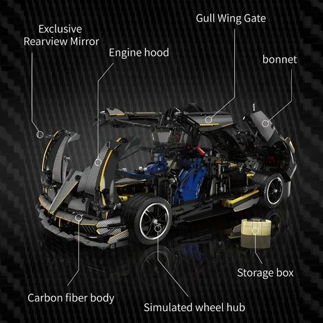 Mould King 13182 Huayra Supercar