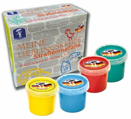 Feuchtmann - Straat krijt verf 4x 100 gram