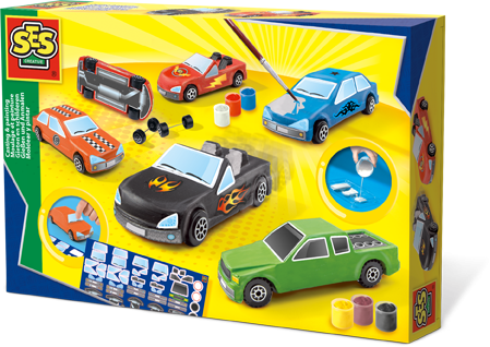 Gieten en schilderen - Auto's
