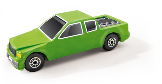 Gieten en schilderen - Auto's