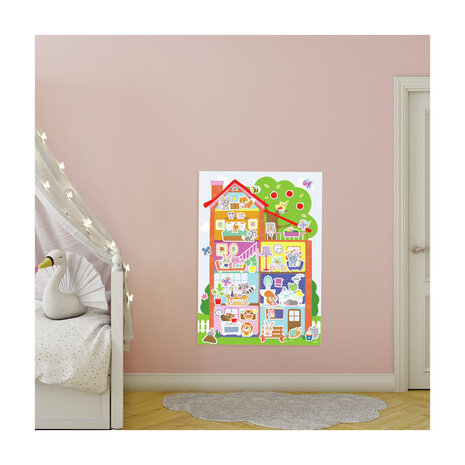 SES Creative My First - 14476 - Mijn eerste poster met stickers - Huis