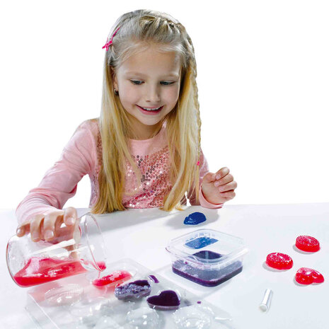 SES Creative - 00910 - Zeepjes Gieten - glitter zeep - zelf zeep maken - verschillende vormpjes