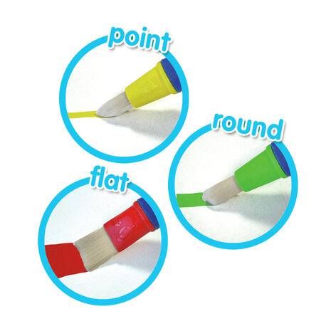 SES Creative - 14440 - My First - Veilige baby kwasten (3 stuks)