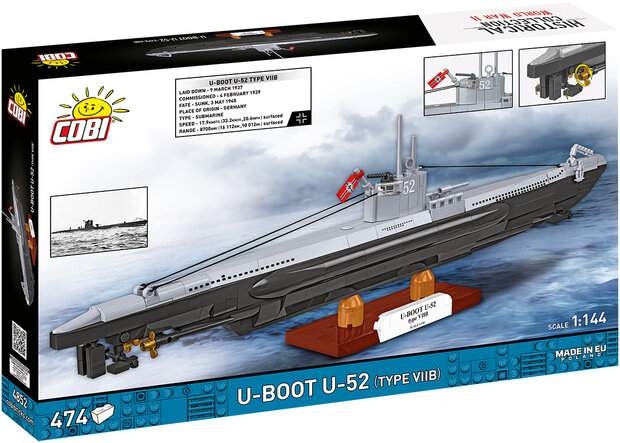 COBI 4852 U-Boat U52 VIIB