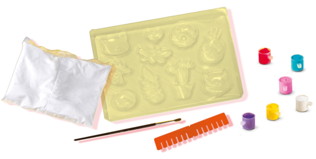 SES Creative - 01133 - Gieten en schilderen - Vrolijke figuren