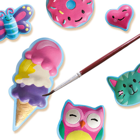 SES Creative - 01133 - Gieten en schilderen - Vrolijke figuren