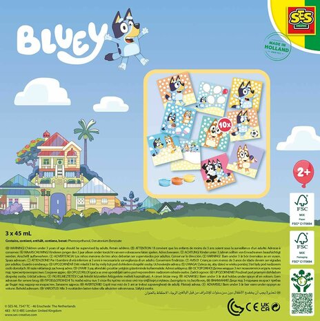 SES Creative - 14091 – Bluey – Vingerafdruk verf kunstwerk