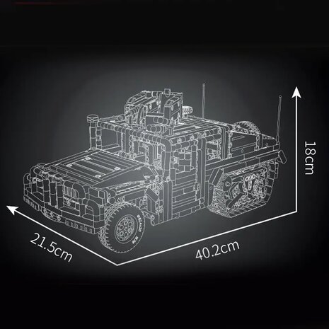 Mould King 20047 Humvee Tracked