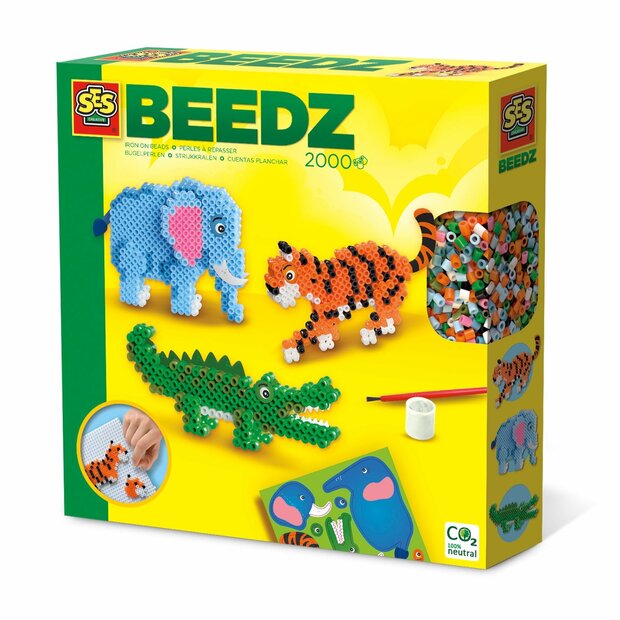 SES Beedz Iron on beads - Safari animals