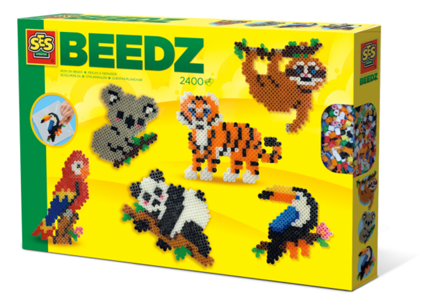 Beedz - Iron on beads - Jungle animalsy