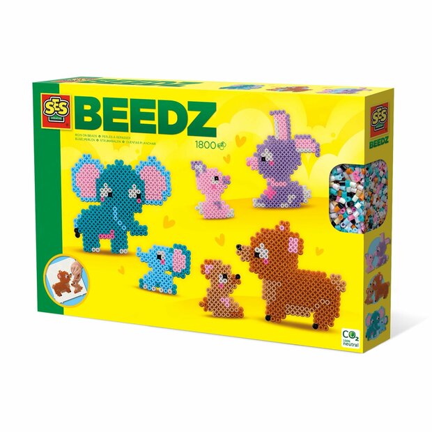 SES Beedz Iron on beads - Cute family animals