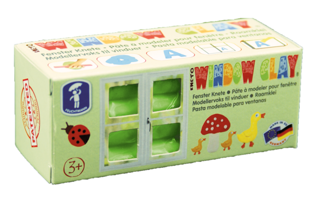 KNETO Windows Clay - bar 150 grams - green