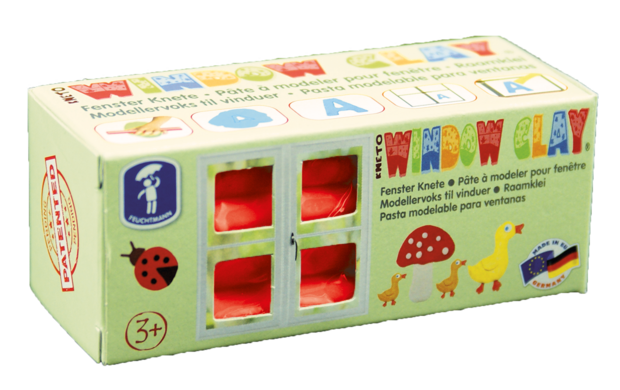 KNETO Windows Clay - bar 150 grams - red