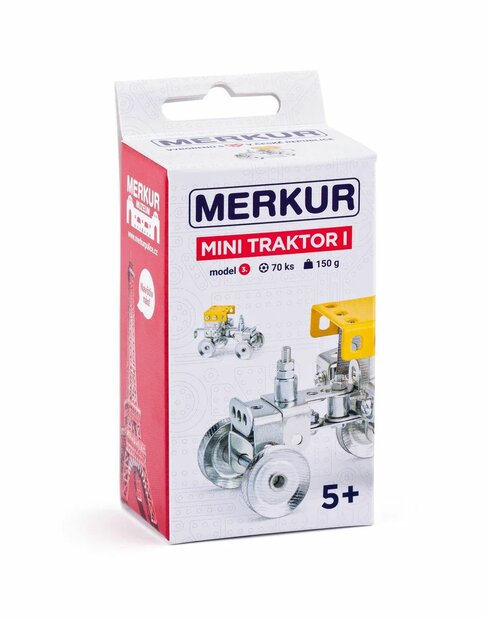 Merkur - Mini 53 - tractor - metal construction set - 70 parts