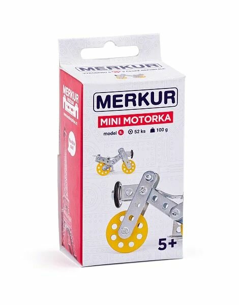 Merkur - Mini 55 motorcycle - metal construction set - 52 parts