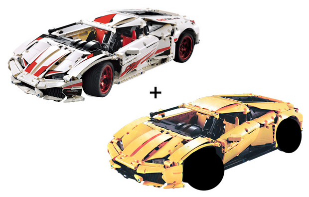 CaDA 610 Super Car plus conversion kit yellow