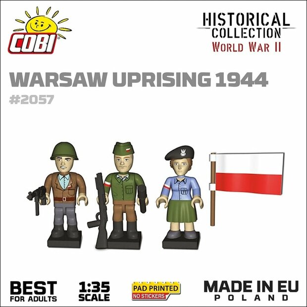 COBI 2057 Figures Warschaw Uprising 1944