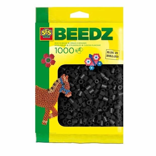 Beads 1000 pieces black