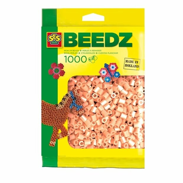 Beads 1000 pieces salmon pink