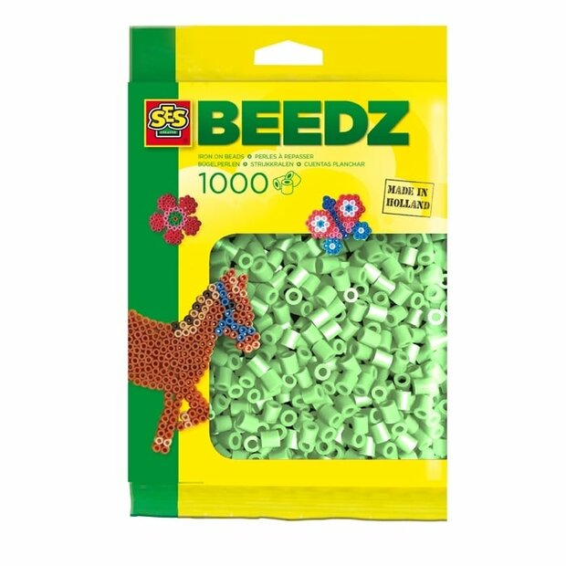 Beads 1000 pieces mint green
