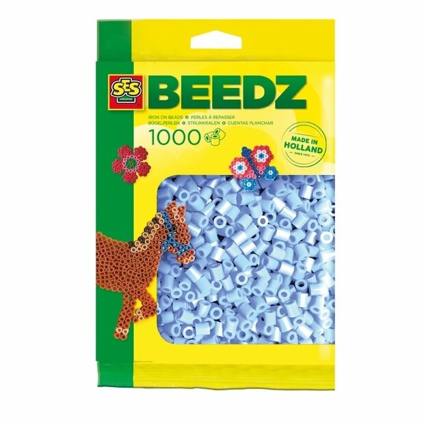 Beads 1000 pieces light blue