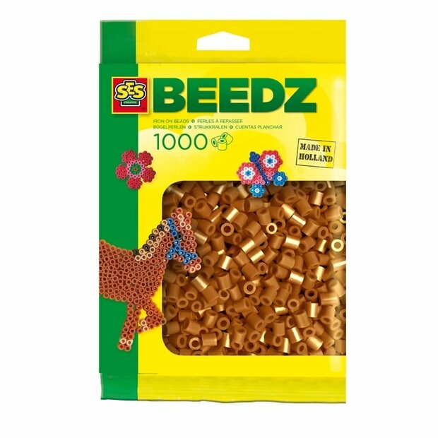 Beads 1000 pieces brown