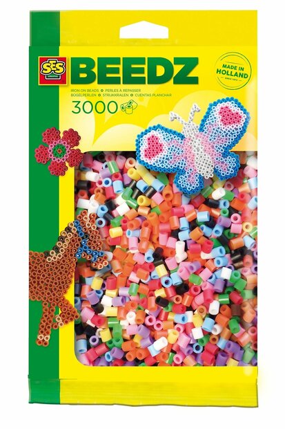 Iron on beads 3000 pcs basic