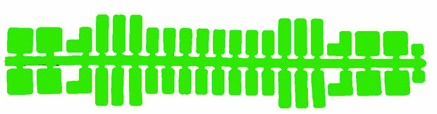 Feuchtmann - 31604 - Ministeck standaard kleurenstrips lichtgroen