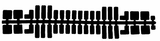 Feuchtmann - 31601 - Ministeck standaard kleurenstrips zwart