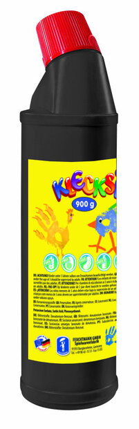 Klecksi - 633 060-20 - zwart - 900 gram - vingerverf - Feuchtmann