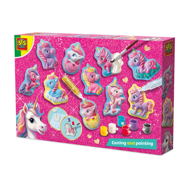 SES Creative - 14723 - Unicorn - Gieten en schilderen - Baby unicorns