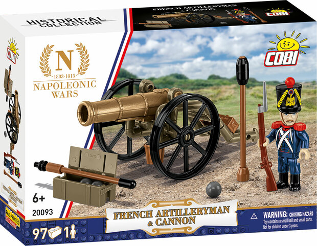 COBI 20093 Artilleryman &amp; Cannon Napoleon War