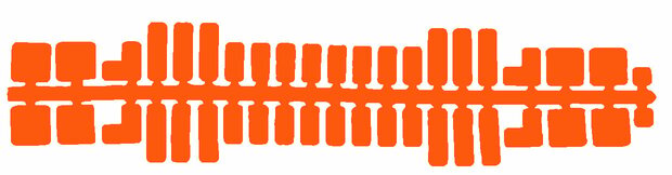 Feuchtmann - 31607 - Ministeck Standard Farbstreifen orange