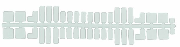 Feuchtmann - 31613 - Ministeck Standard Farbstreifen wei&szlig;