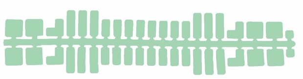 Feuchtmann - 31614 - Ministeck Standard Farbstreifen hellgrau