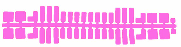 Feuchtmann - 31615 - Ministeck Standard Farbstreifen rosa