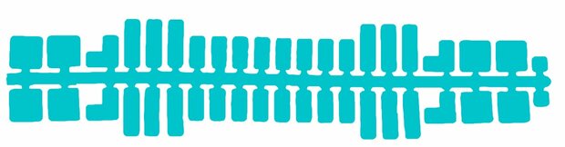 Feuchtmann - 31624 - Ministeck Standard Farbstreifen mittelblau