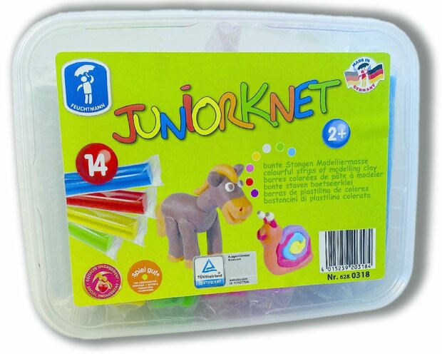 JUNIORKNET box maxi, 14 Stangen, 7 Farben in Aufbewahrungsbox - Copy