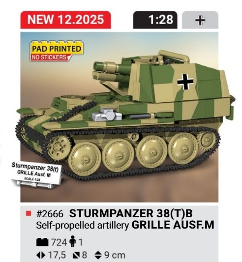 COBI 2665 Panzer 38(T) Grille 