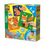 SES Meine ersten - Tierschwänze Klebeset für Kinder ab 1 Jahr