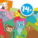 SES Meine ersten - Tierschwänze Klebeset für Kinder ab 1 Jahr