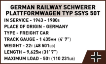 COBI 6284 German Railway Platformwagen Typ SSY