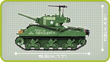 COBI WW2 2550 - M4A3E2 Sherman Jumbo