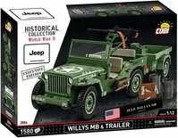 COBI 2804 Willys MB +Trailer & M2 Gun