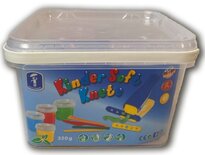 Kinder-Soft-Knete - 4 x 80 gram - clay press with tools